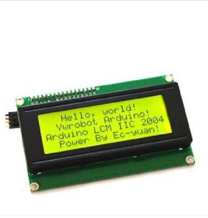I2C 20x4 displej pro jednodeskové počítače - Žluté podsvícení